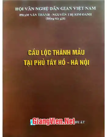 Cầu Lộc Thánh Mẫu tại phủ Tây Hồ, Hà Nội