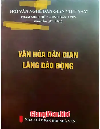 Văn hóa dân gian làng Đào Động