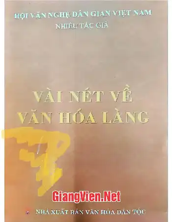 Vài nét về văn hóa làng