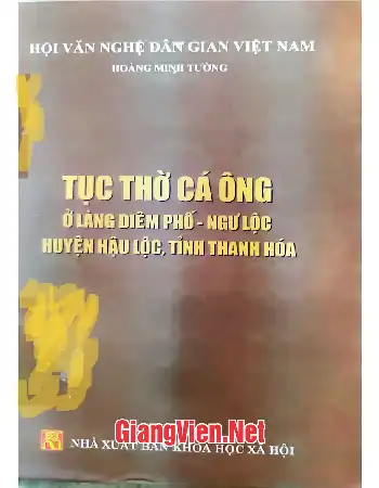 Tục thờ Cá Ông ở làng Diêm Phố - Ngư Lộc huyện Hậu Lộc, tỉnh Thanh Hóa