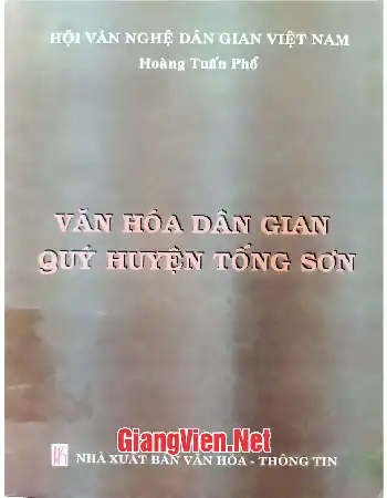 Văn hóa dân gian quý huyện Tống Sơn