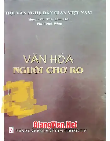 Văn hóa người Chơ Ro
