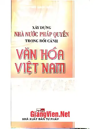 Xây dựng nhà nước pháp quyền trong bối cảnh văn hóa Việt Nam
