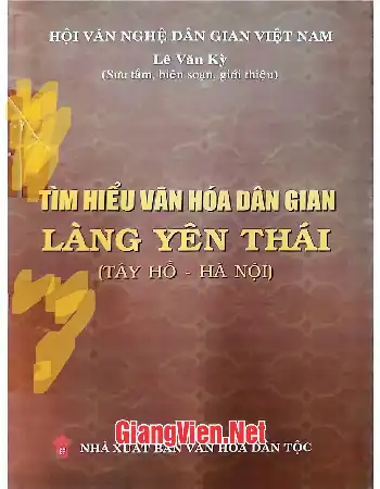 Tìm hiểu văn hóa dân gian làng Yên Thái Tây Hồ - Hà Nội