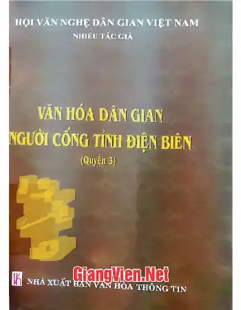 Văn hóa dân gian người cống tỉnh Điện Biên Quyển 3