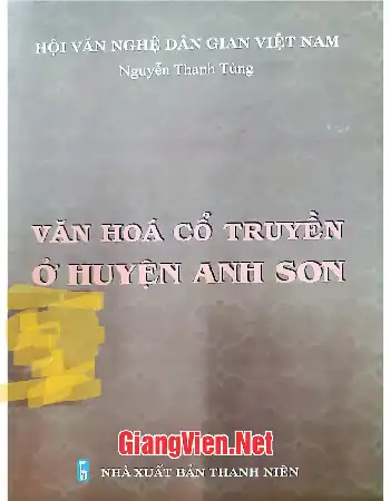 Văn hóa cổ truyền ở huyện Anh Sơn