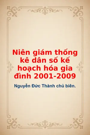 Niên giám thống kê dân số kế hoạch hóa gia đình 2001 2009