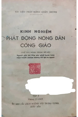 Kinh nghiệm phát động nông dân công giáo