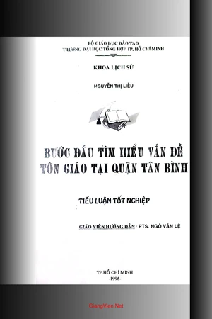 Bước đầu tìm hiểu vấn đề tôn giáo tại quận Tân Bình