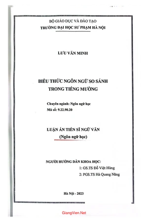 Biểu thức ngôn ngữ so sánh trong tiếng Mường