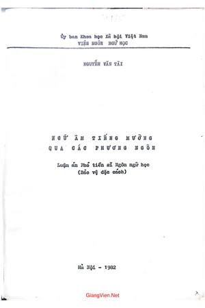 Ngữ âm tiếng Mường qua các phương ngôn