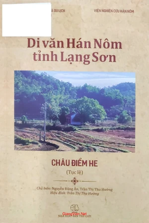Di văn hán nôm tỉnh Lạng Sơn Châu Điềm he, tục lệ