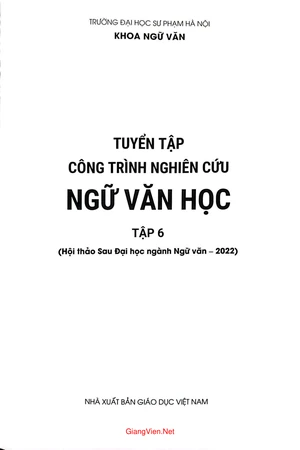Tuyển tập công trình nghiên cứu ngữ văn học tập 6