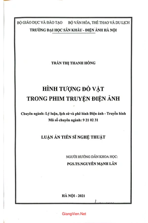 Hình tượng đồ vật trong phim truyện điện ảnh