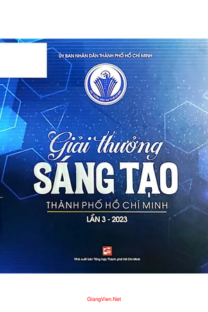 Giải thưởng sáng tạo Thành phố Hồ Chí Minh - Lần 3 - 2023