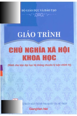 Giáo trình Chủ nghĩa xã hội khoa học - không chuyên