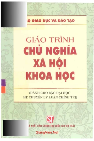 Giáo trình Chủ nghĩa xã hội khoa học - chuyên