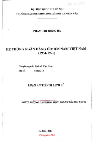 Hệ thống ngân hàng ở miền Nam Việt Nam (1954-1975)