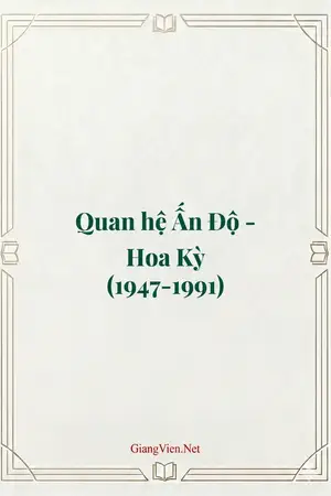 Quan hệ Ấn Độ - Hoa Kỳ (1947-1991)
