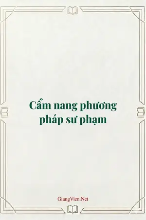 Cẩm nang phương pháp sư phạm