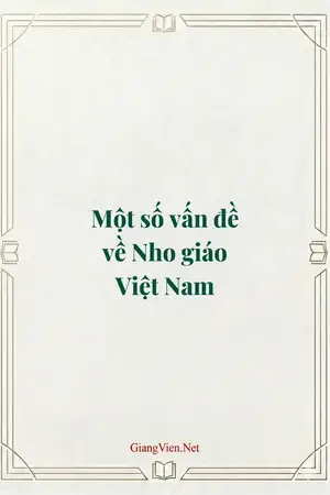 Một số vấn đề về Nho giáo Việt Nam