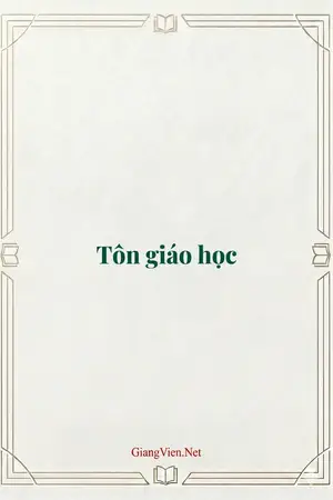 Tôn giáo học 