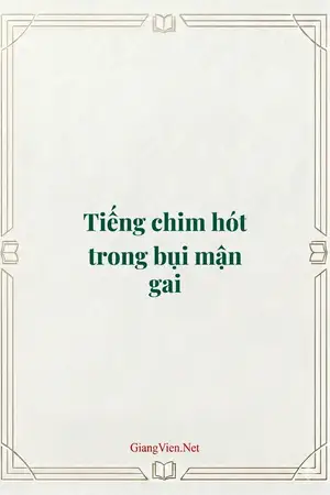 Tiếng chim hót trong bụi mận gai