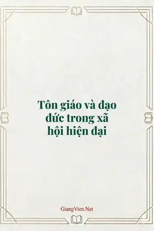 Tôn giáo và đạo đức trong xã hội hiện đại