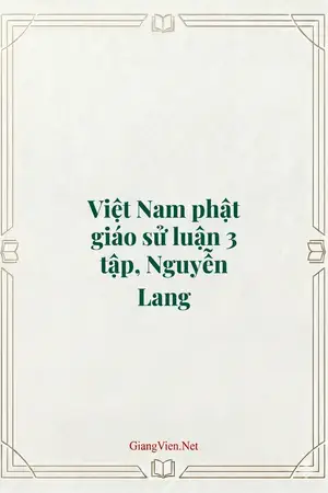 Việt Nam phật giáo sử luận 3 tập, Nguyễn Lang