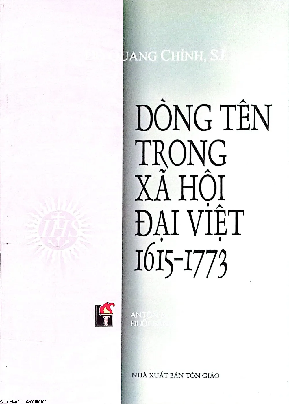 Ảnh bìa của Sách Dòng Tên trong xã hội Đại Việt 1615 - 1773