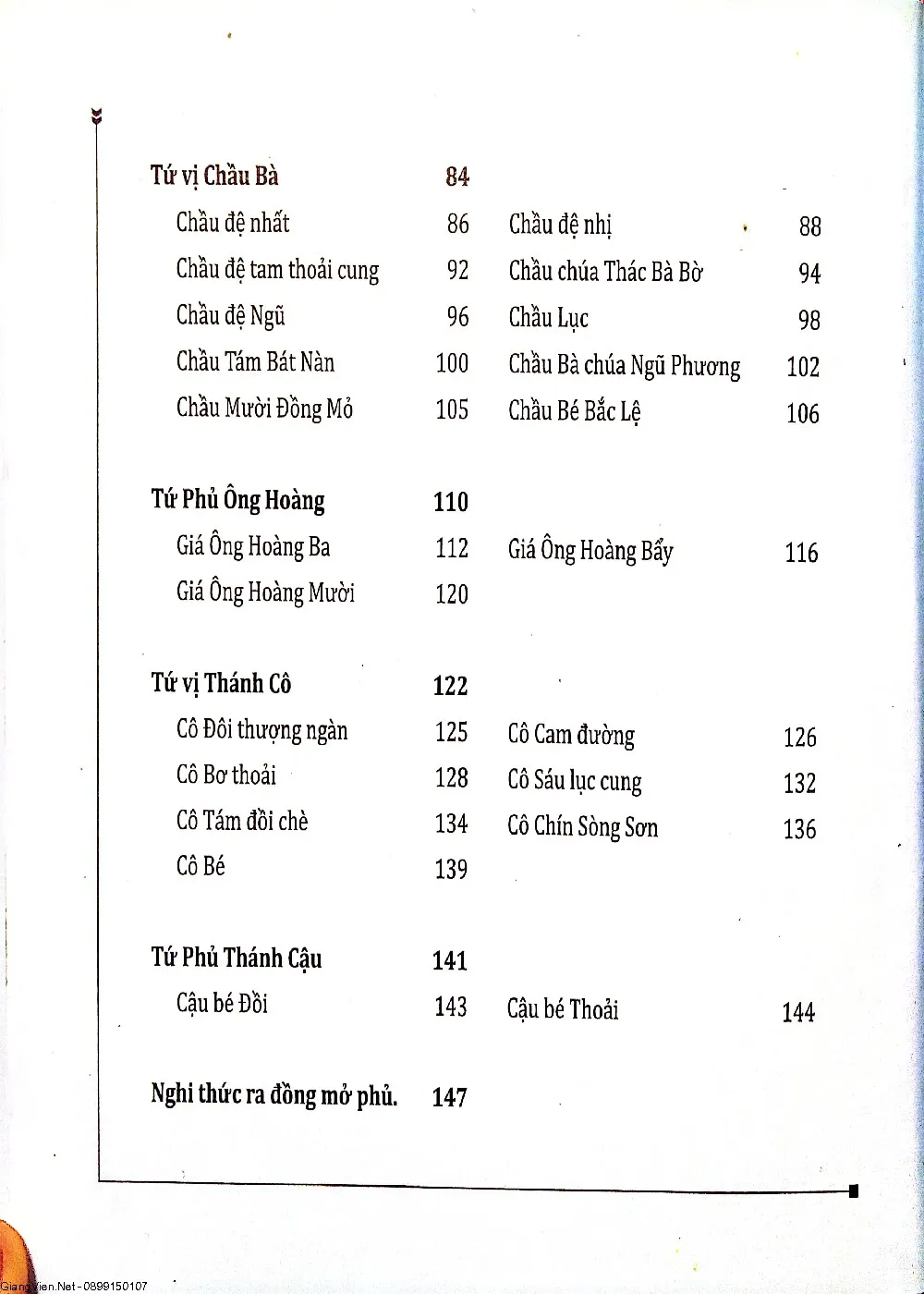 Mục lục chi tiết trang 2 sách Con đường vô thượng