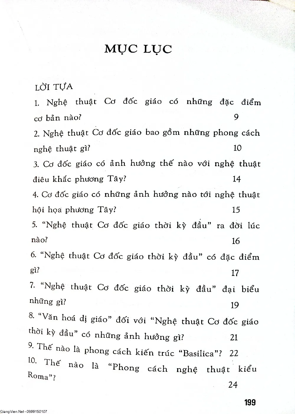 Mục lục chi tiết trang 1 sách Giáo dục nhân bản