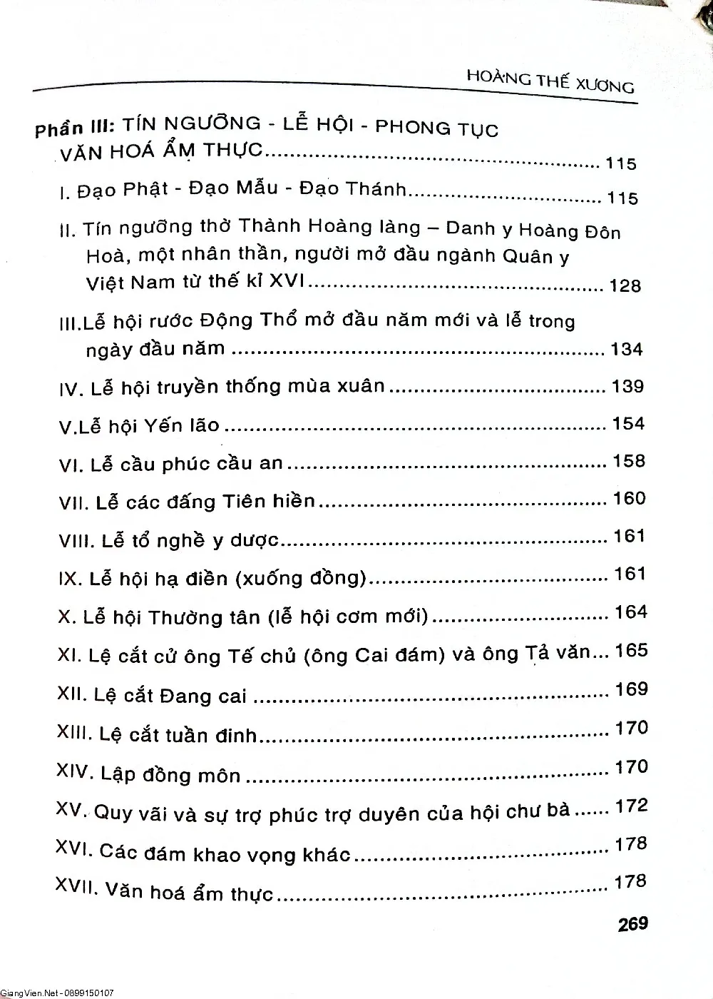 Mục lục chi tiết trang 2 sách Làng Đa sỹ sự tích và truyền thống văn hóa dân gian