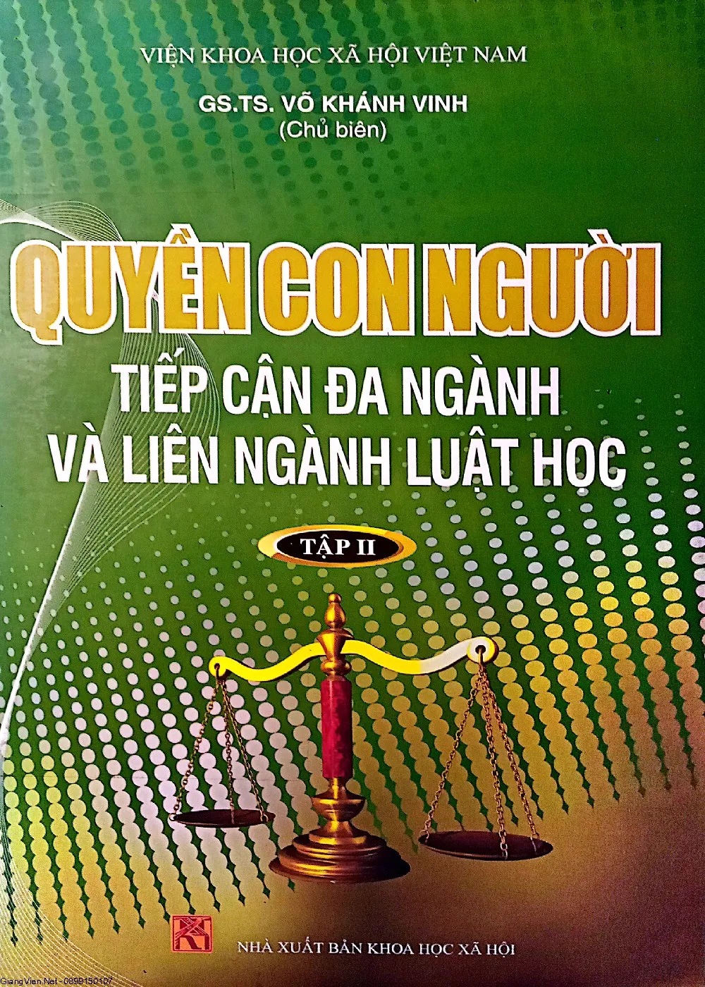 Ảnh bìa của Sách Quyền con người tiếp cận đa ngành và liên ngành luật học tập II