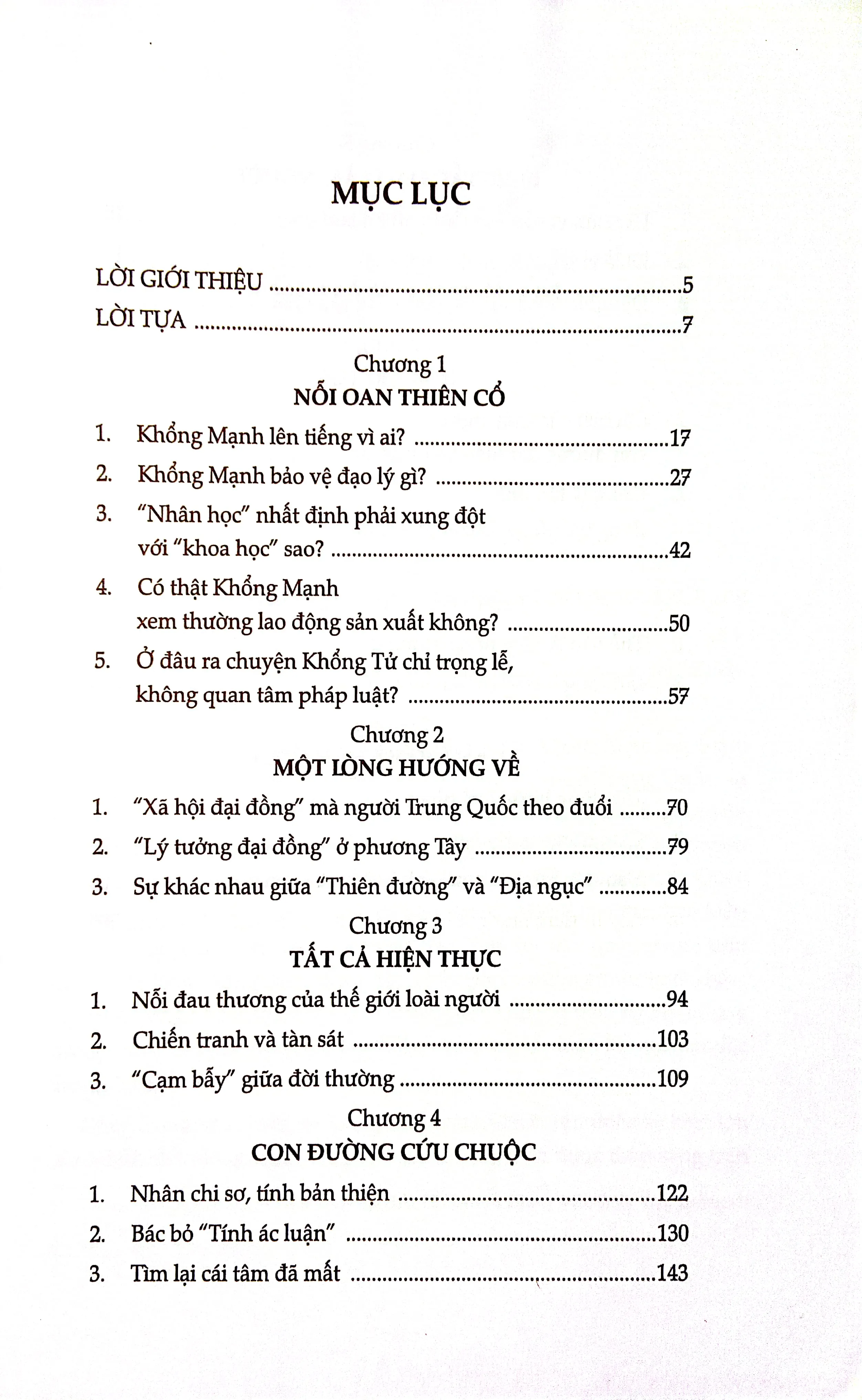 Mục lục chi tiết trang 1 sách Nhân học tản mặc