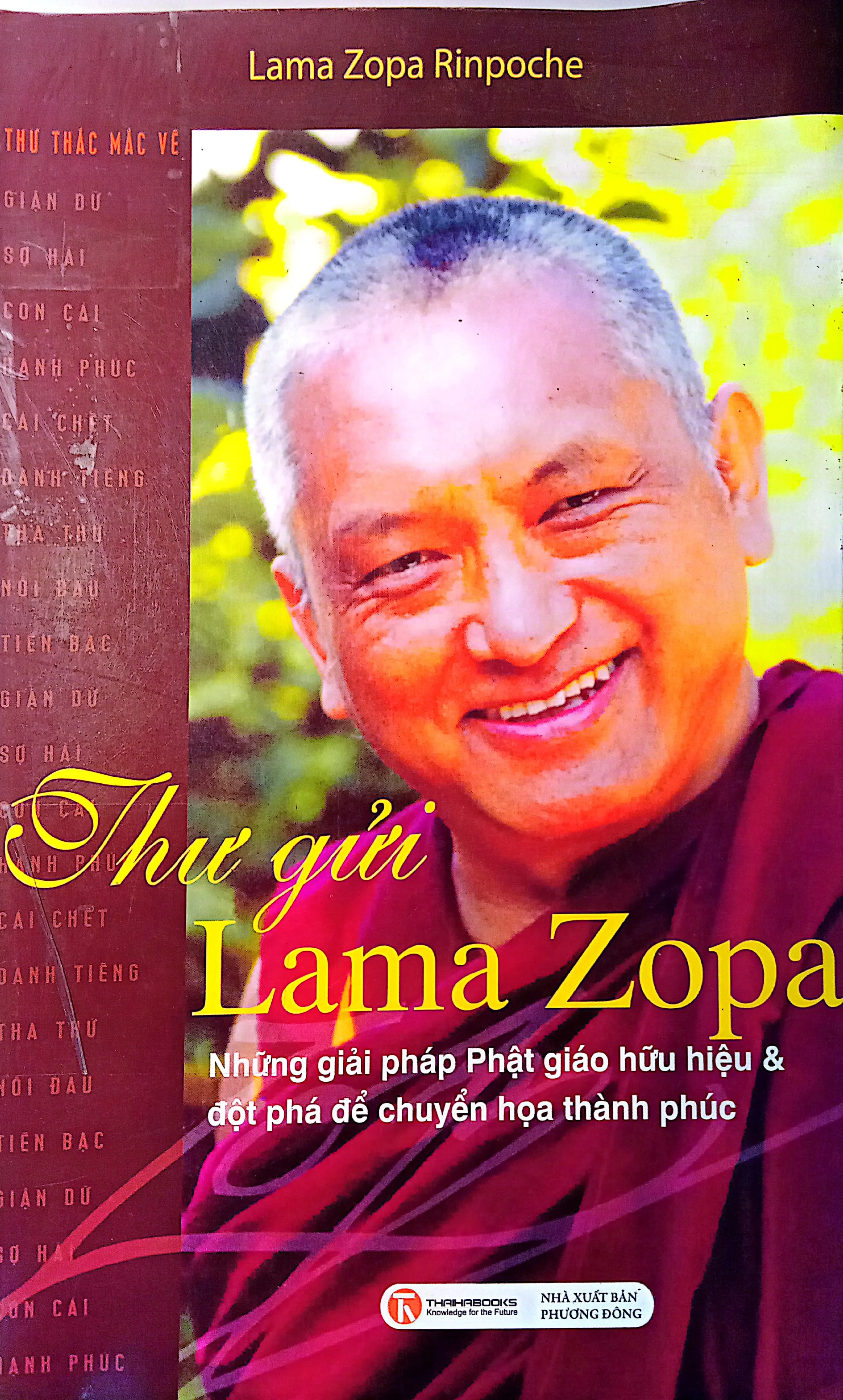 Ảnh bìa của Sách Thư gửi Lama Zopa những giải pháp Phật giáo hữu hiệu và đột phá để chuyển họa thành phúc