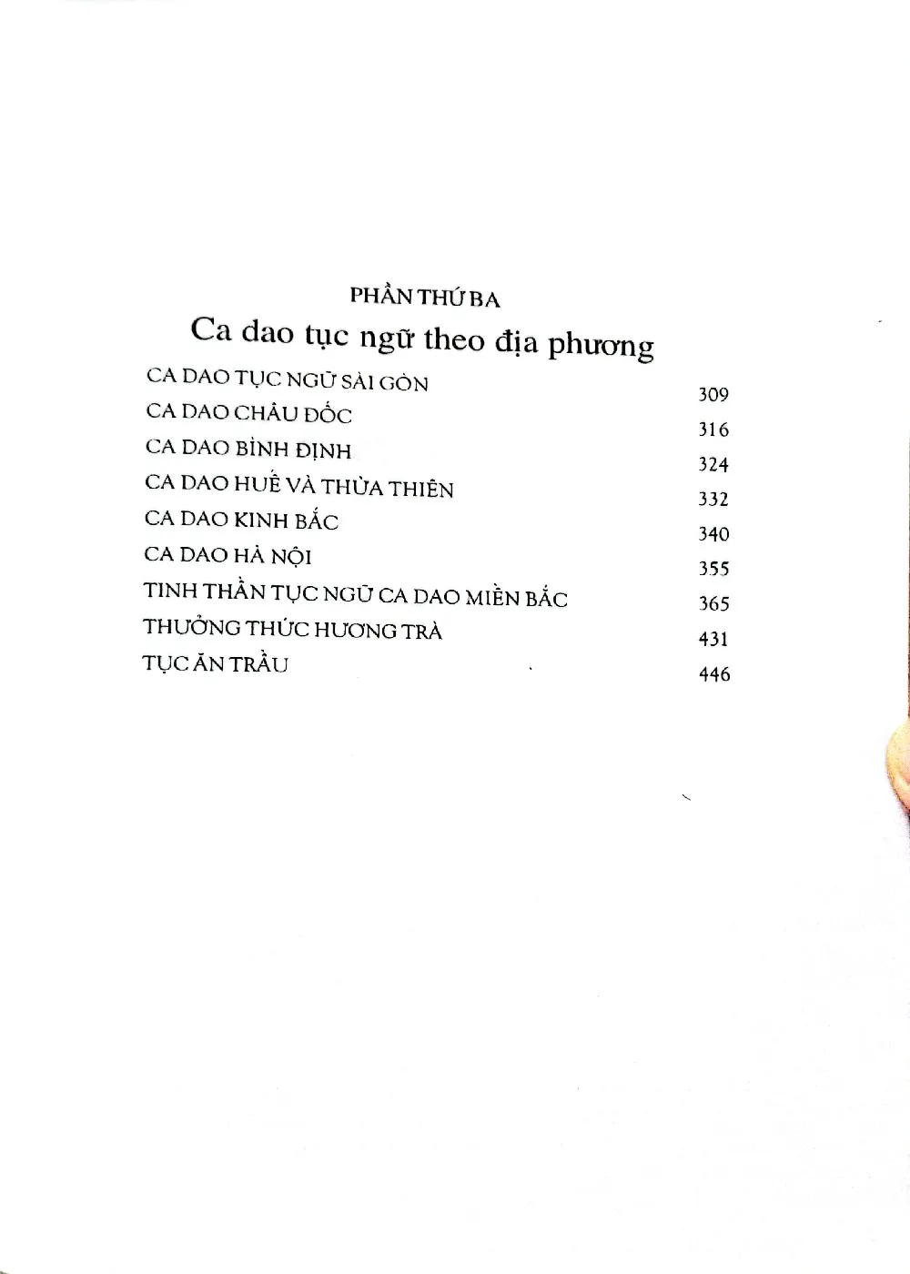 Mục lục chi tiết trang 2 sách Nếp cũ, hương nước hồn quê