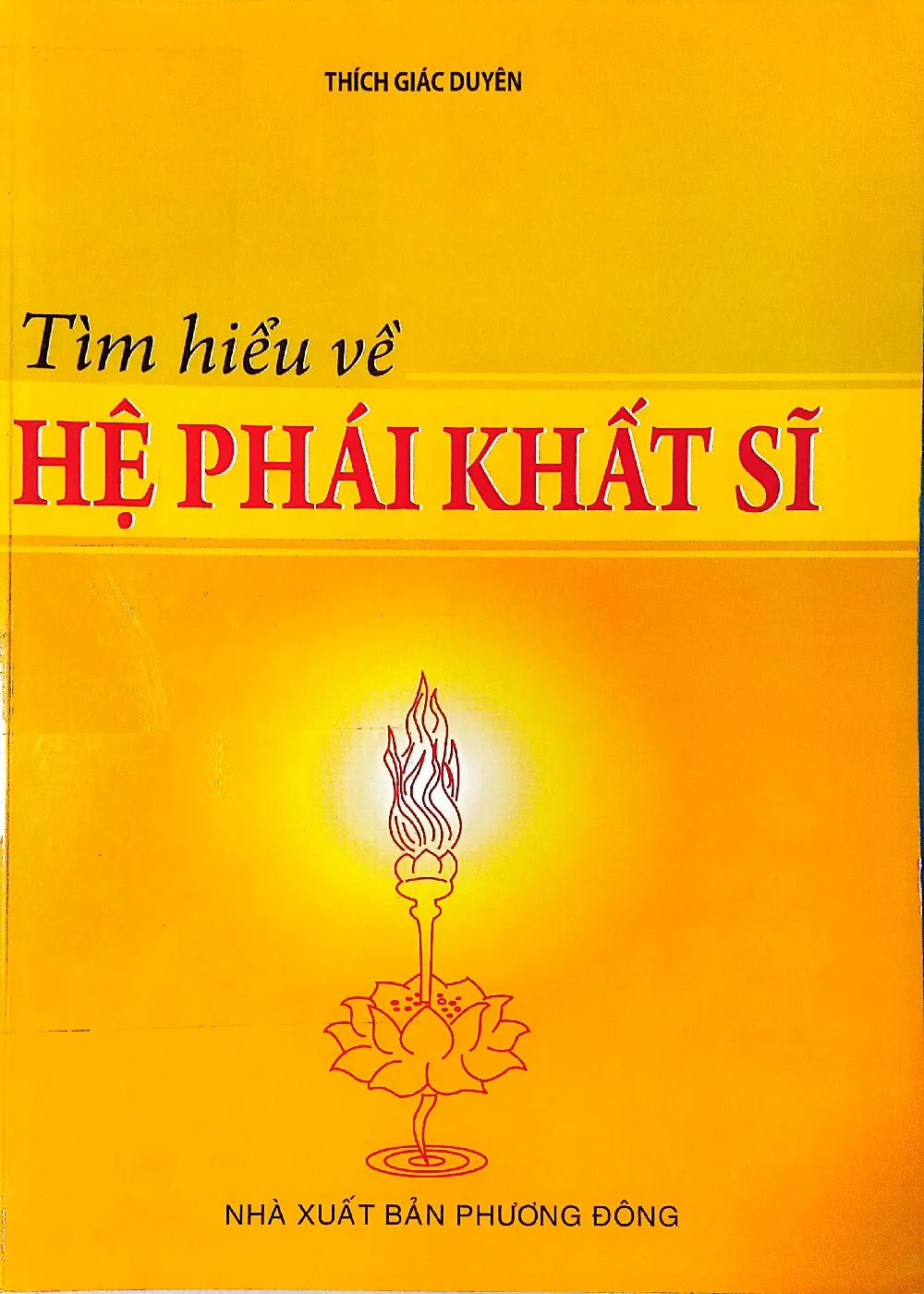 Trang bìa chính thức sách Tìm hiểu về Hệ phái Khất sĩ