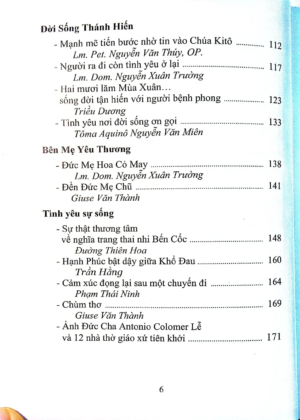 Mục lục chi tiết trang 2 sách Tre ngà