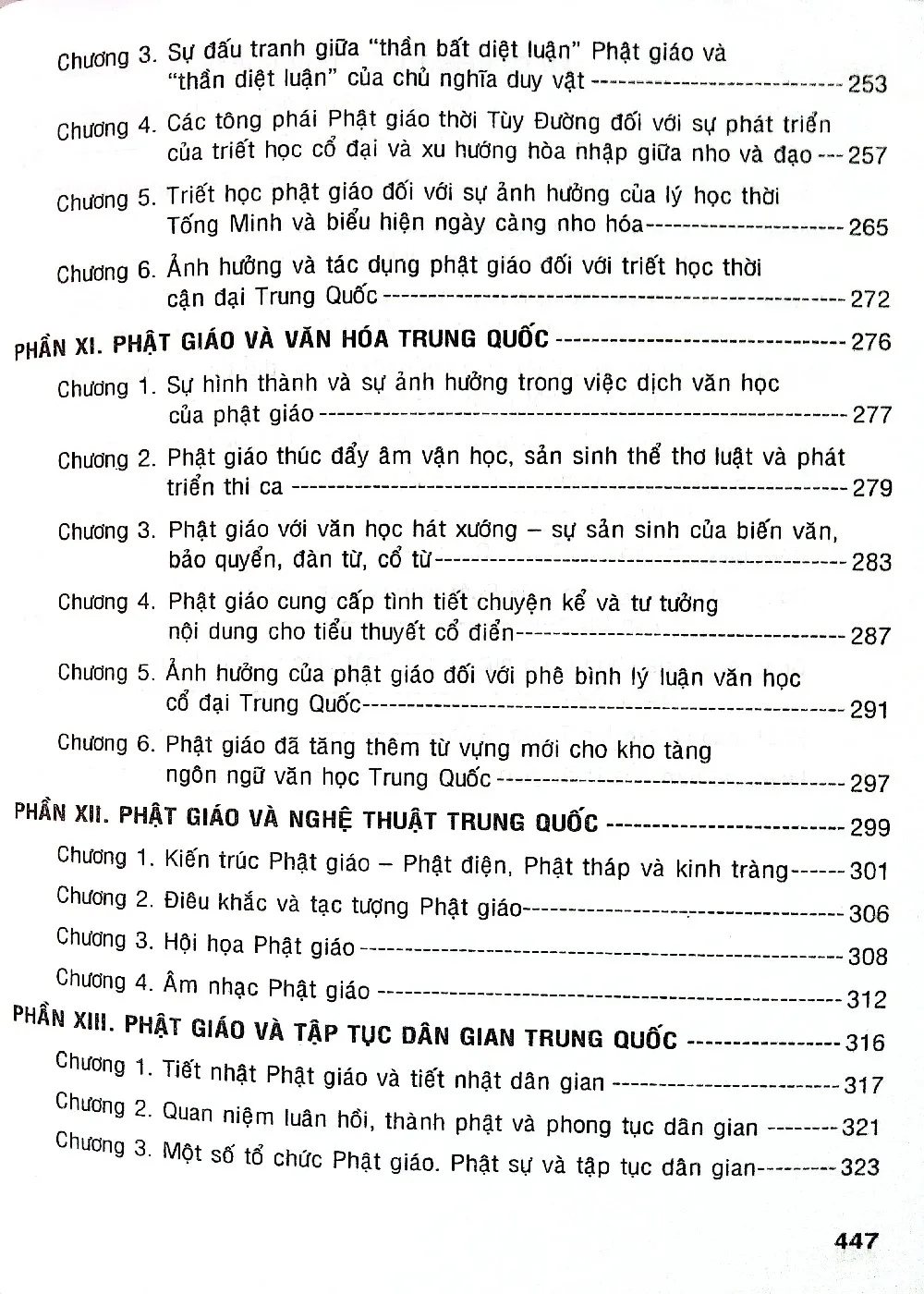 Mục lục chi tiết trang 3 sách Nền văn hóa Phật giáo Trung Quốc