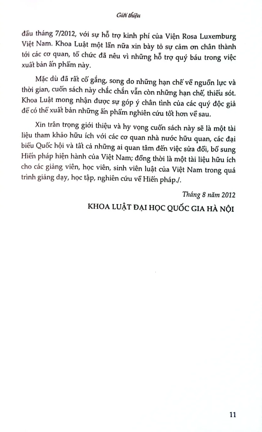 Nội dung mục lục và hình ảnh sách Sửa đổi, bổ sung Hiến pháp 1992 những vấn đề lý luận và thực tiễn. Tập II Quyền con người, quyền công dân, chế độ kinh tế, bảo hiến và một số vấn đề khác - Trang 7
