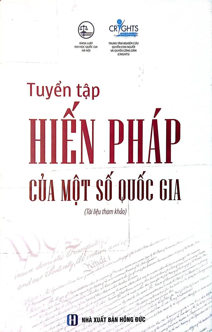 Ảnh bìa của Sách Tuyển tập hiến pháp của một số quốc gia