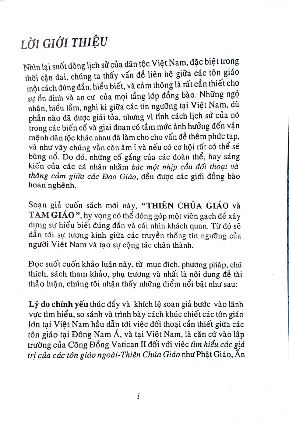 Nội dung mục lục và hình ảnh sách Thiên chúa giáo và tam giáo - Trang 5