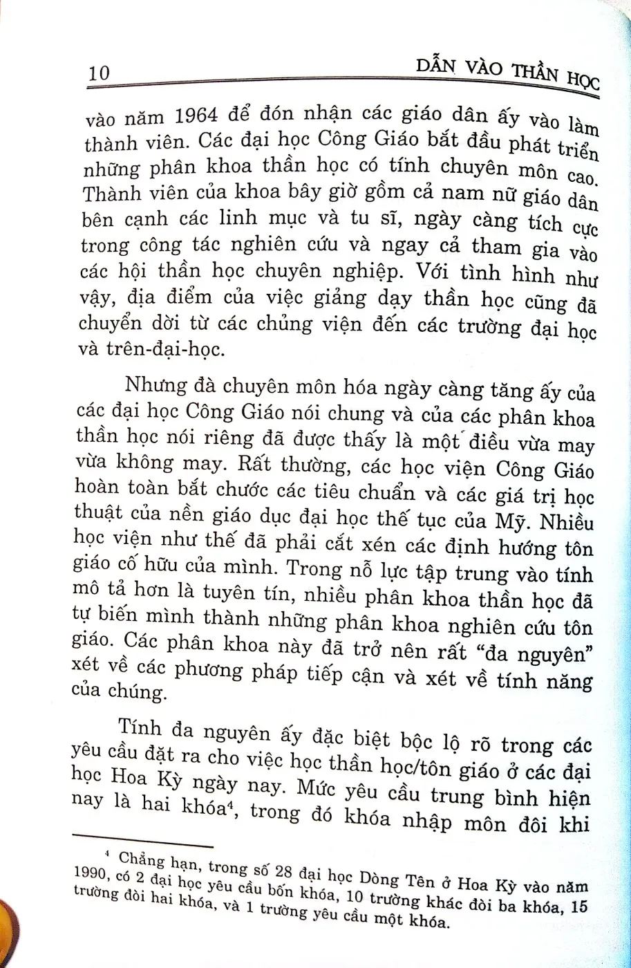 Nội dung mục lục và hình ảnh sách Dẫn vào thần học - Trang 5