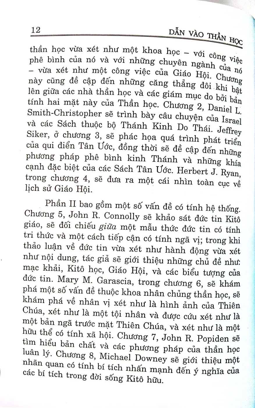 Nội dung mục lục và hình ảnh sách Dẫn vào thần học - Trang 7