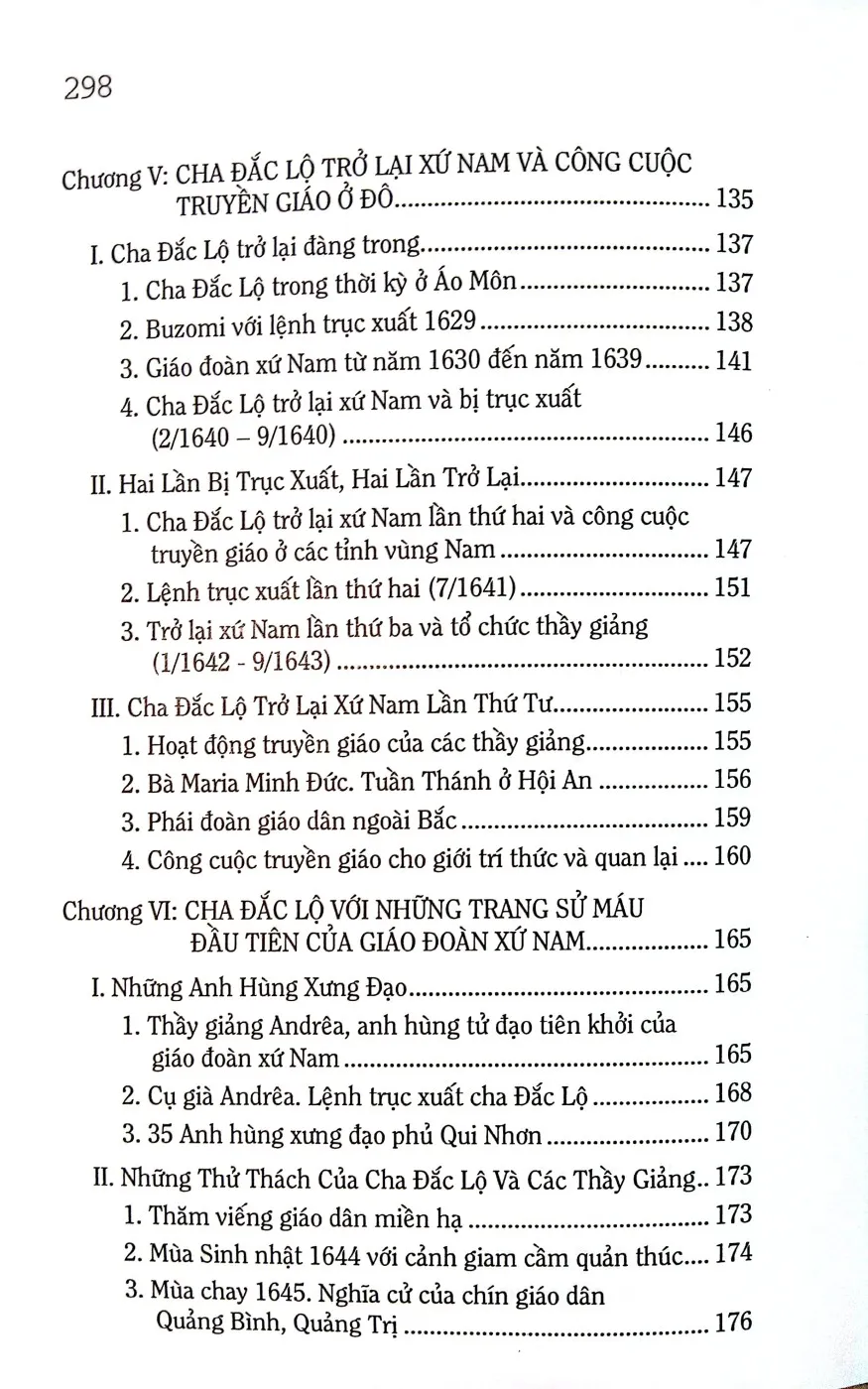 Nội dung trang phụ bản giới thiệu sách Lịch sử truyền giáo ở Việt Nam quyển I, Các thừa sai dòng Tên