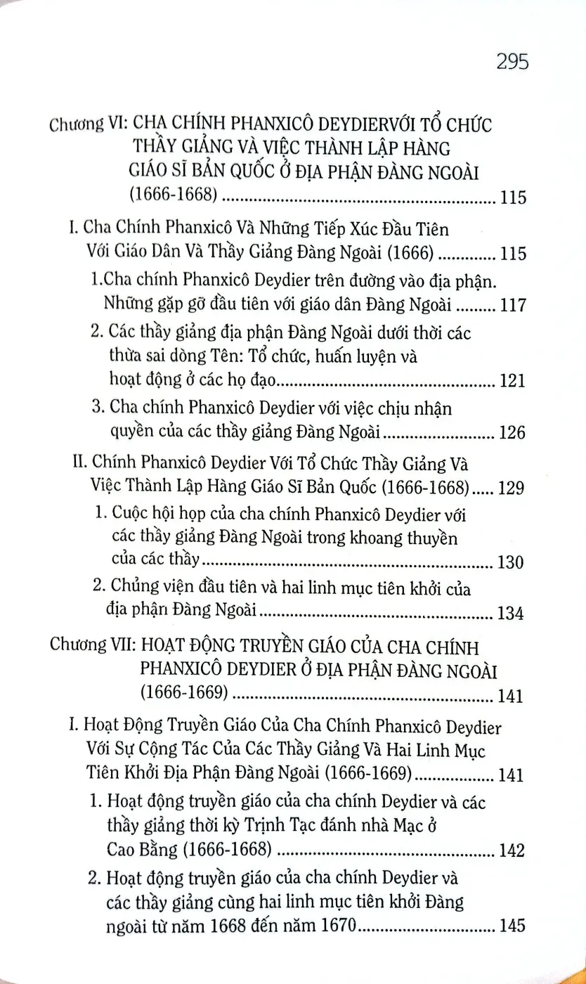 Nội dung trang phụ bản giới thiệu sách Lịch sử truyền giáo ở Việt Nam quyển II, Các thừa sai dòng Tên