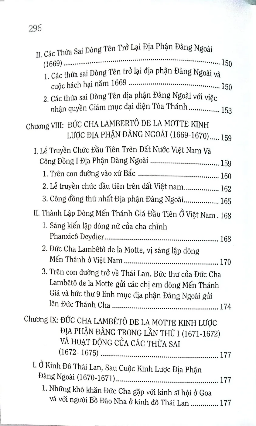 Nội dung mục lục và hình ảnh sách Lịch sử truyền giáo ở Việt Nam quyển II, Các thừa sai dòng Tên - Trang 5
