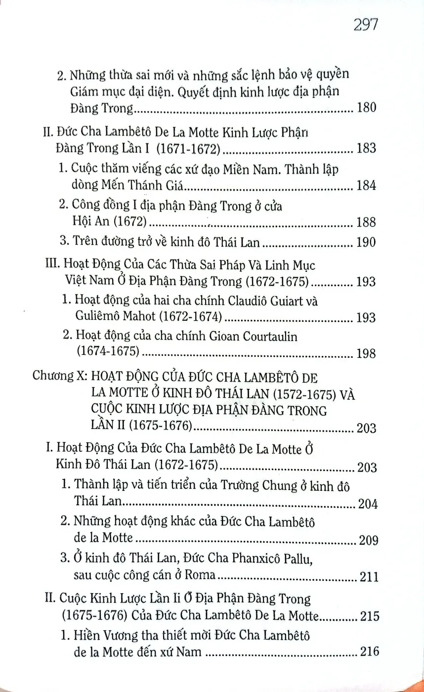 Nội dung mục lục và hình ảnh sách Lịch sử truyền giáo ở Việt Nam quyển II, Các thừa sai dòng Tên - Trang 6