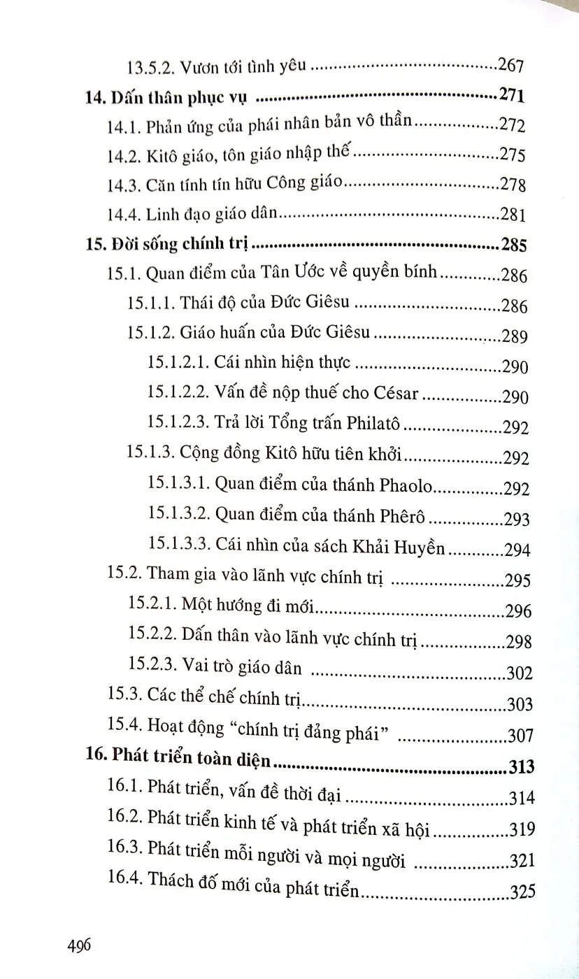Nội dung mục lục và hình ảnh sách Một cái nhìn về giáo huấn xã hội Công giáo - Trang 5